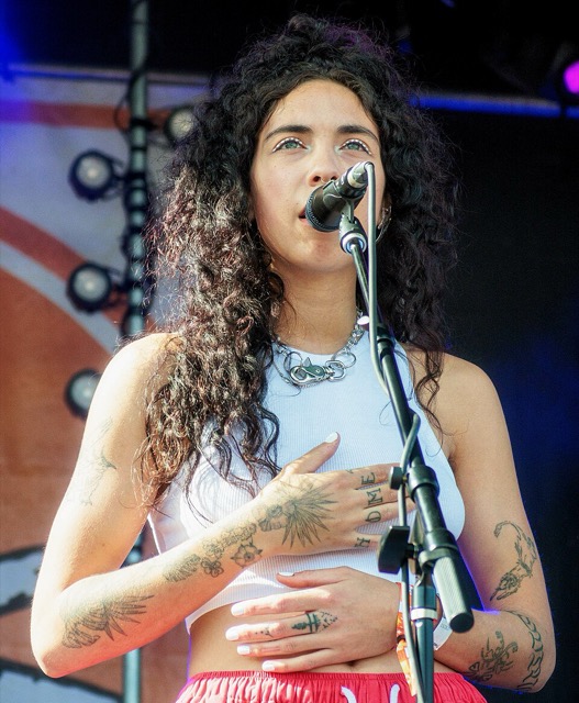 Indigo De Souza performing at Treefort